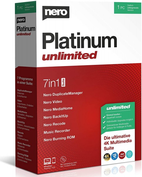 Nero Platinum 2021 Unlimited | pour Windows