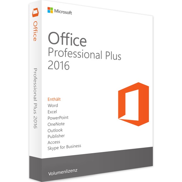 Microsoft Office 2016 Professional Plus | pour Windows - Licence en volume