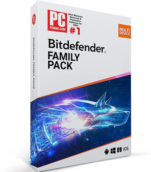 Bitdefender Family Pack 2022 | jusqu'à 15 appareils